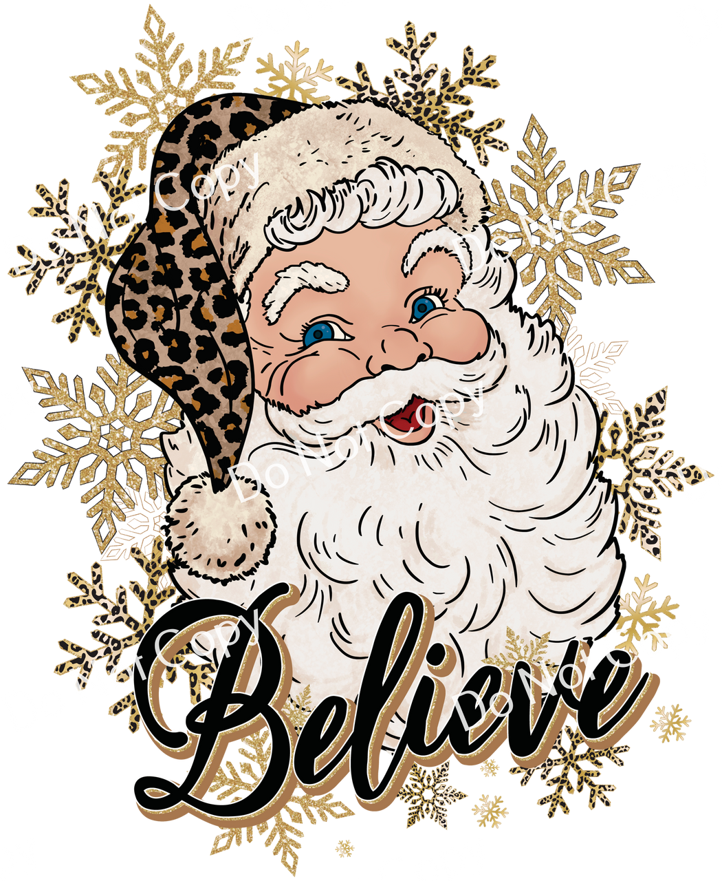 ColorSplash Ultra | Leopard Santa Believe