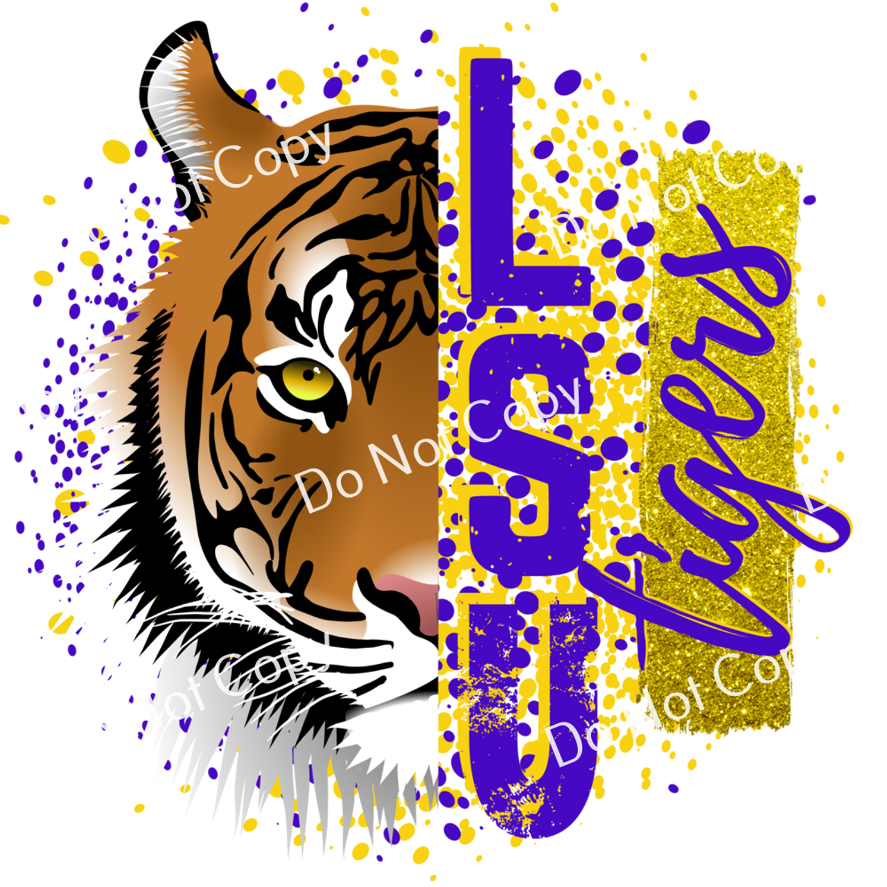 Tiger with Sunglasses, Tigers Spirit Shirt, Tigers Team Pride Tee, Tigers  Fan Shirt, Tigers Team Shirt with Glitter, Bella Unisex Fit Shirt