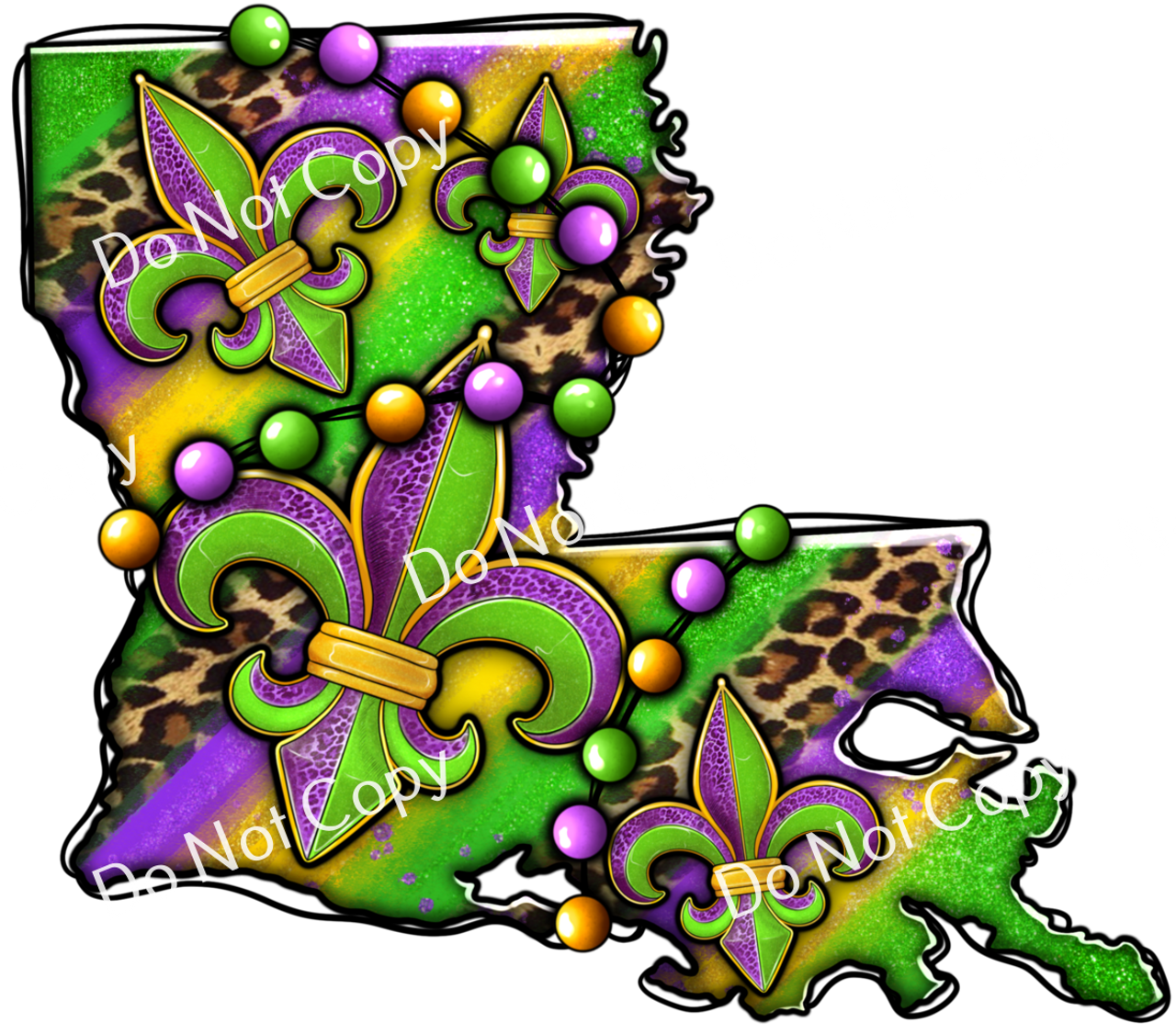 ColorSplash Ultra | Louisiana Mardi Gras Map