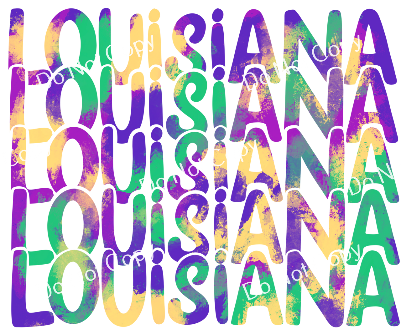 ColorSplash Ultra | Stacked Louisiana Mardi Gras