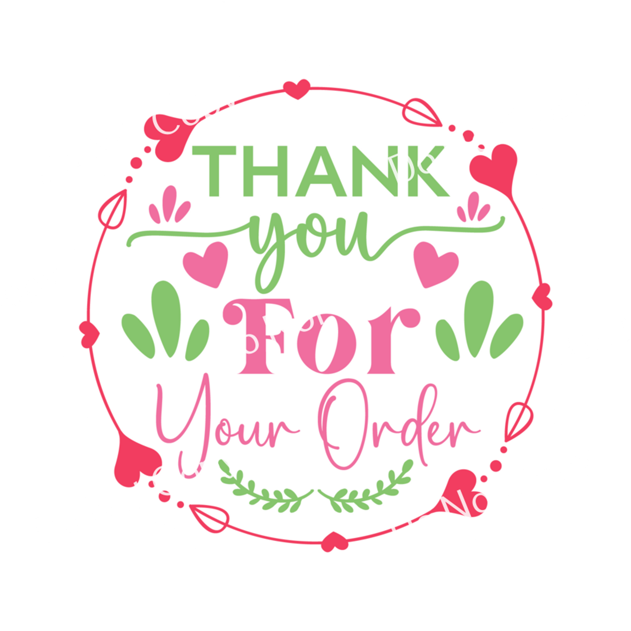 2" Vinyl Sticker Sheets | Thank You VSS 21