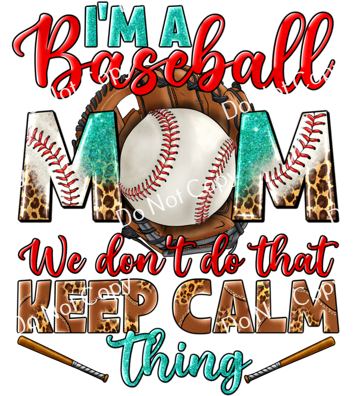 Baseball Dad Camo Leopard Sublimation Design png file