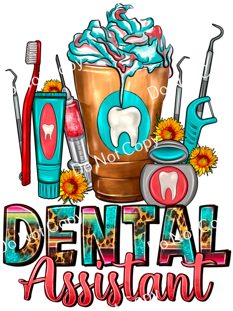 ColorSplash Ultra Transfers Dental Assistant Frappe