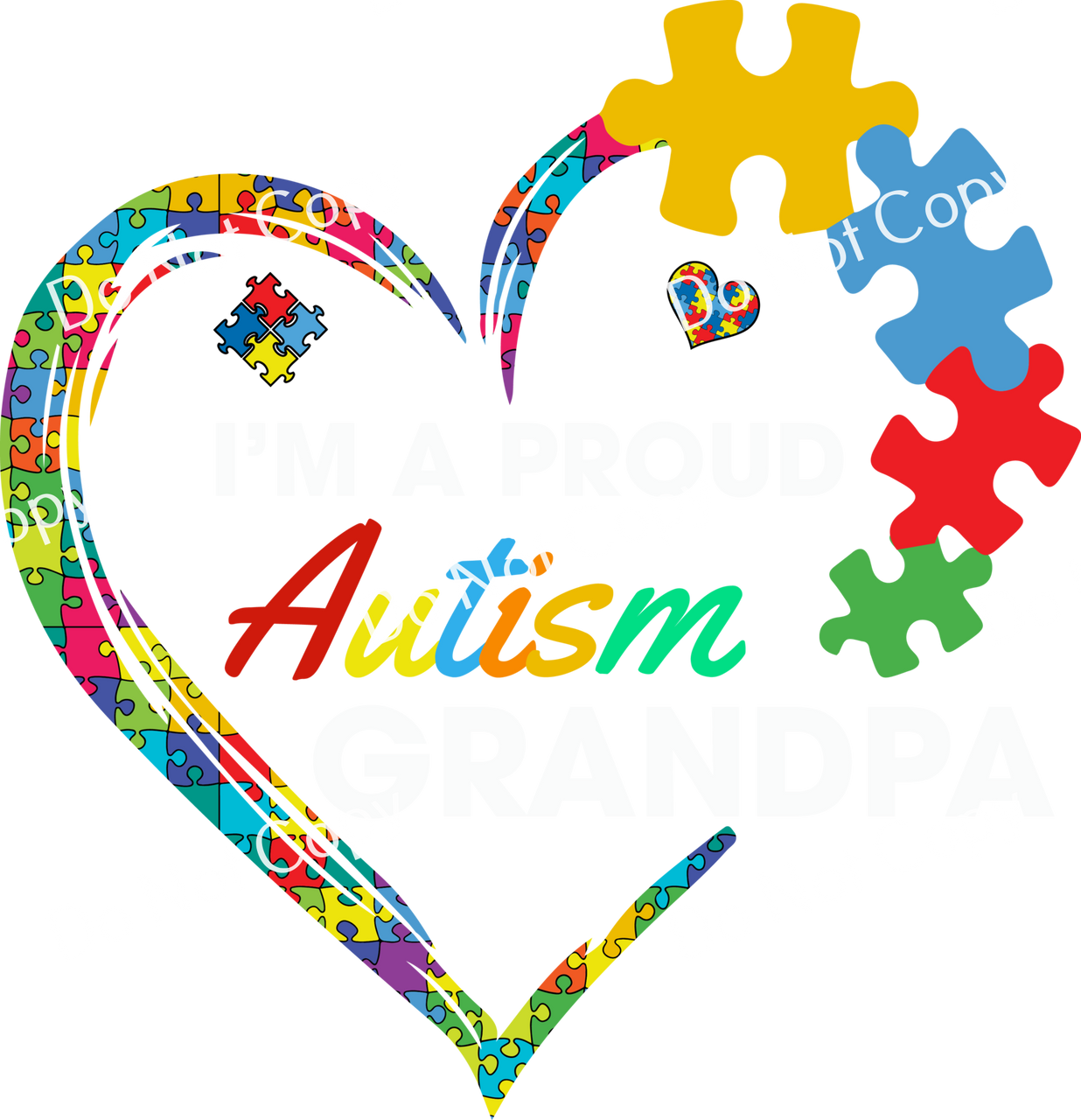 ColorSplash Ultra | Proud Autism Grandpa CF 1