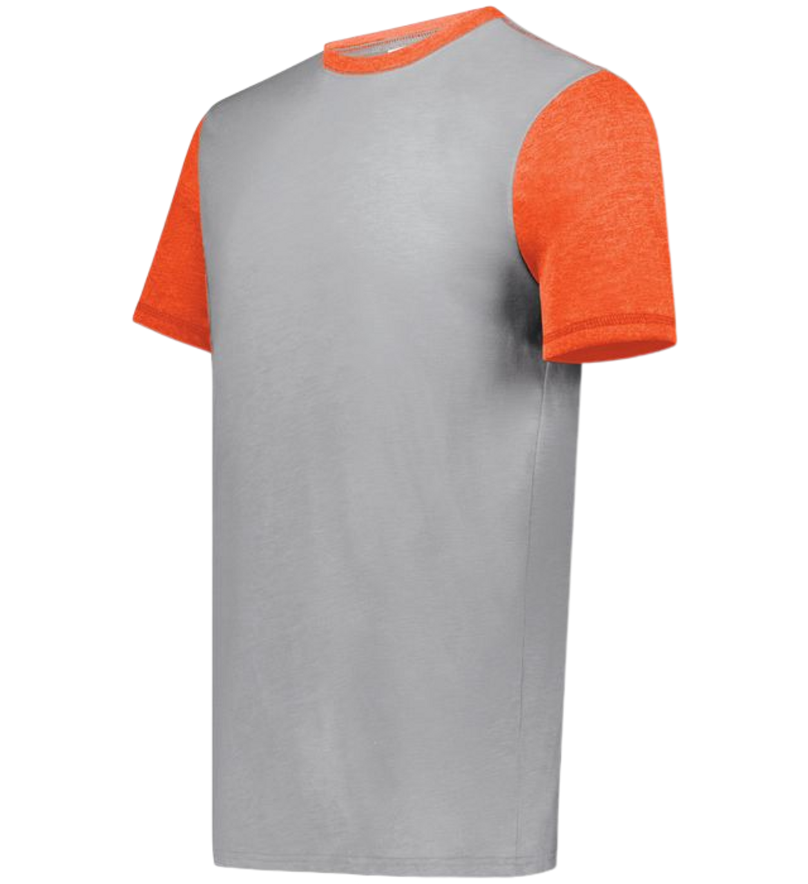 Augusta Gameday Vintage Ringer Tee | Grey Heather/Orange Heather