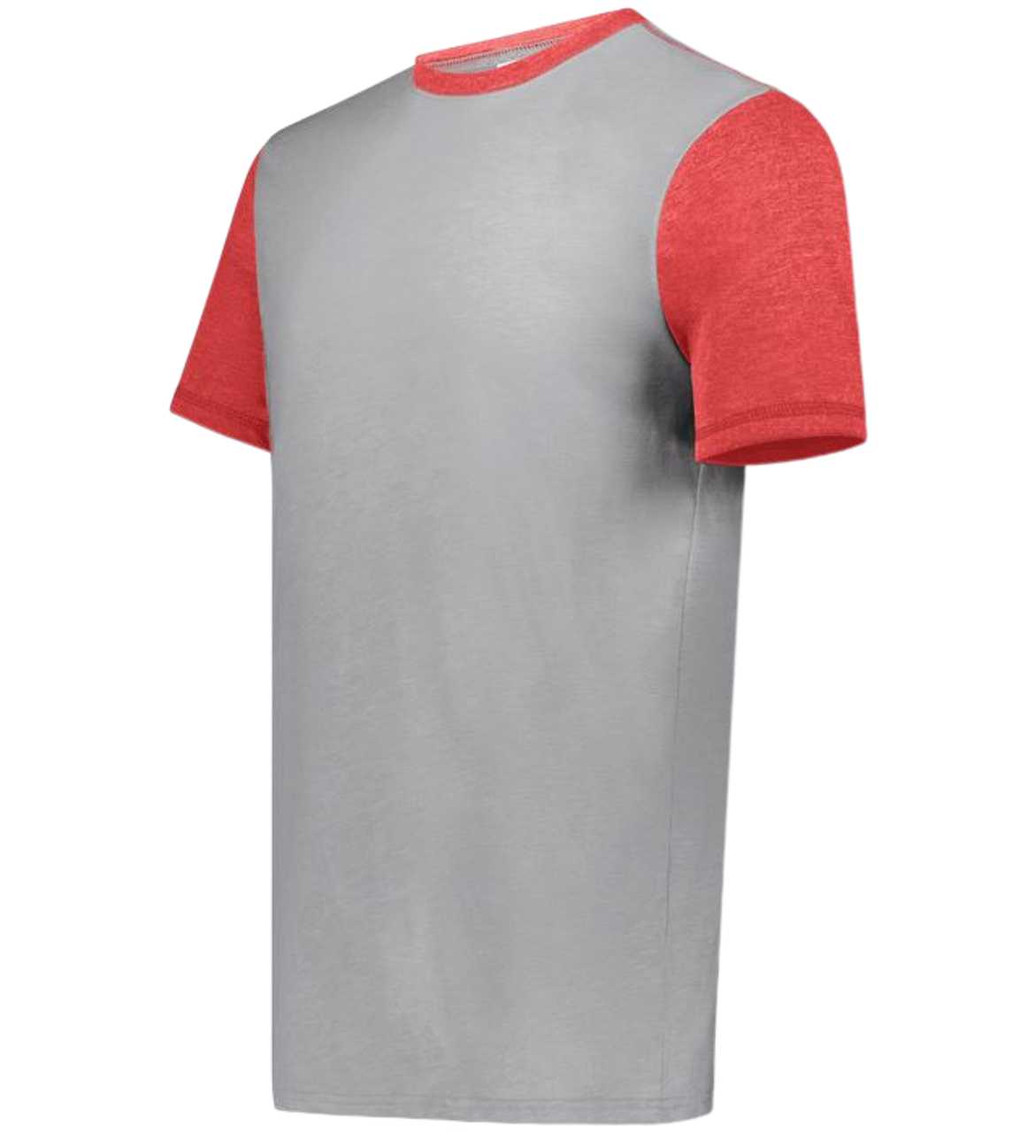 Augusta Gameday Vintage Ringer Tee | Grey Heather/Scarlet Heather