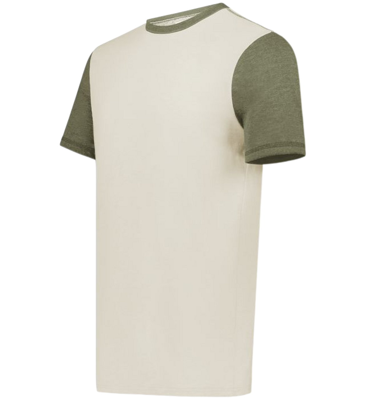 Augusta Gameday Vintage Ringer Tee | Birch/Olive Heather