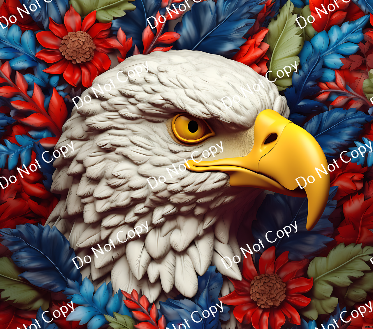 ColorSplash Ultra Tumbler Wraps| 3D Patriotic Eagle CF 25