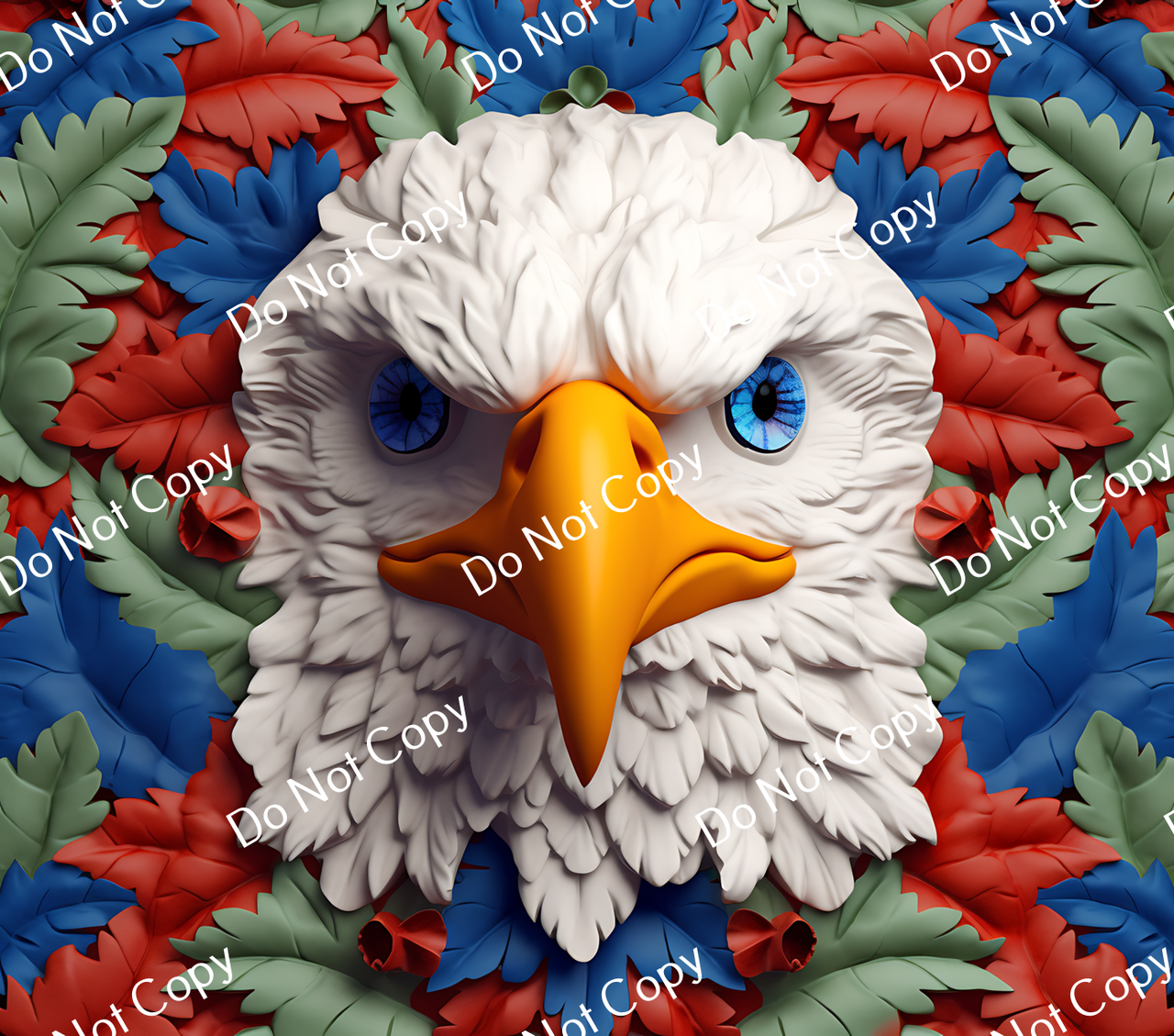 ColorSplash Ultra Tumbler Wraps| 3D Patriotic Eagle CF 24