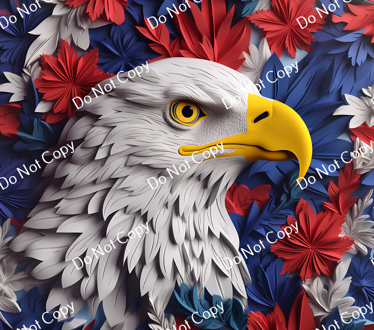 ColorSplash Ultra Tumbler Wraps| 3D Patriotic Eagle CF 23