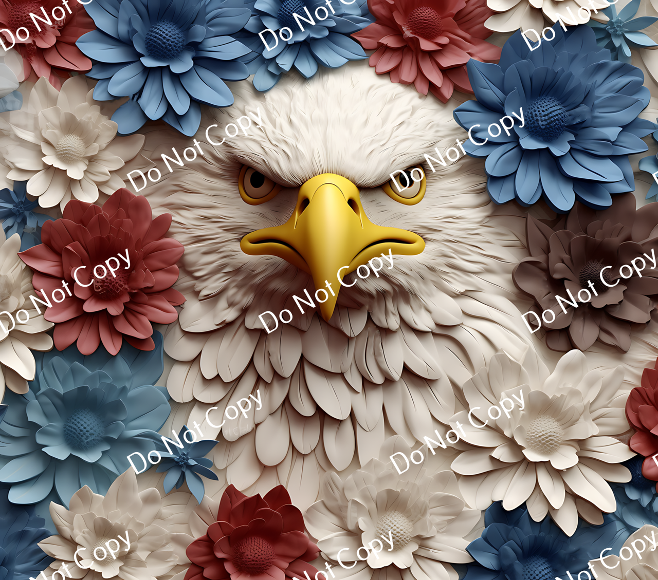 ColorSplash Ultra Tumbler Wraps| 3D Patriotic Eagle CF 22