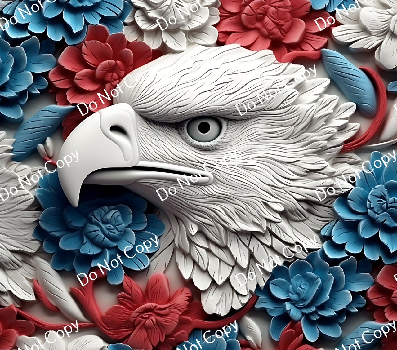 ColorSplash Ultra Tumbler Wraps| 3D Patriotic Eagle CF 11