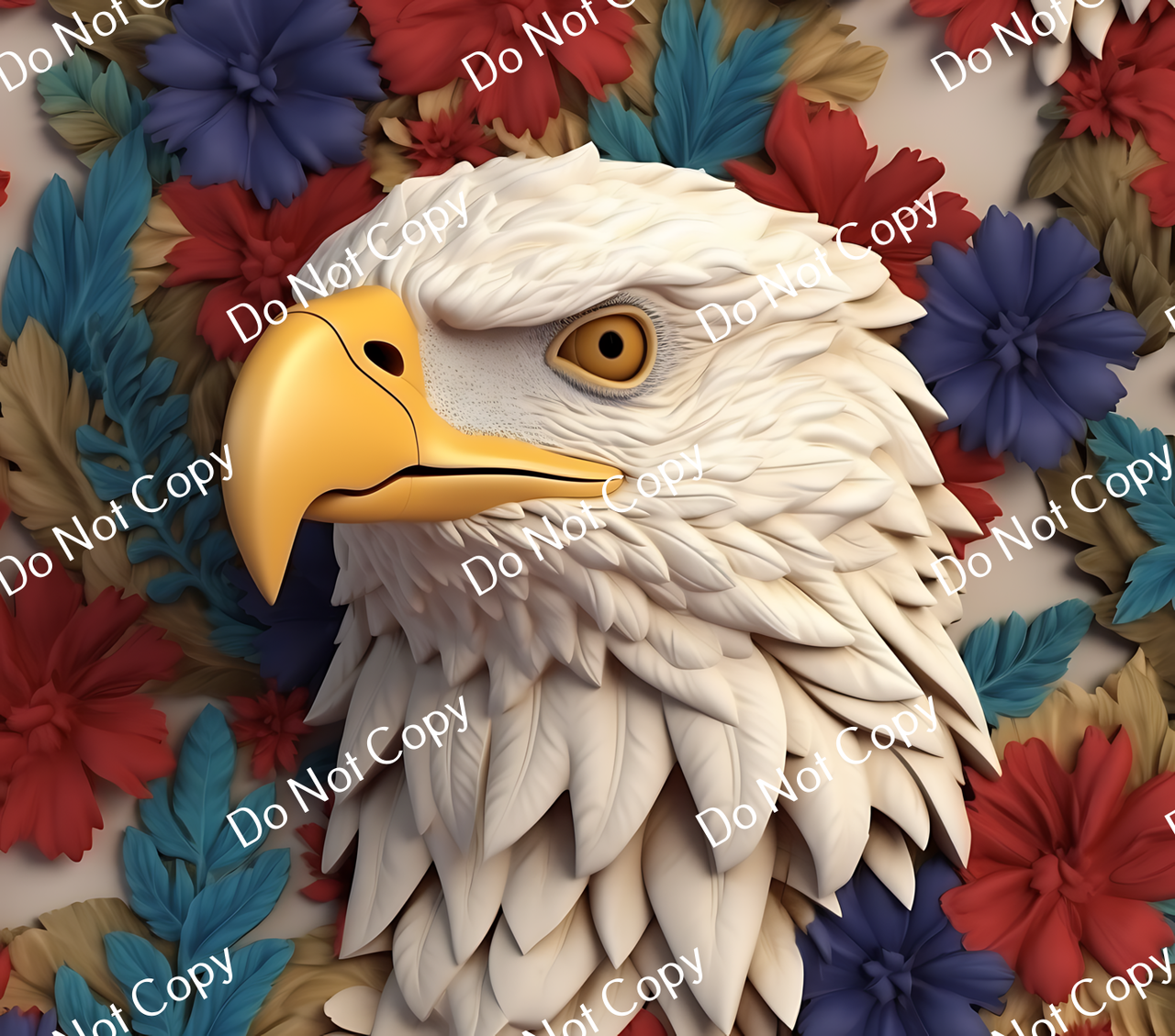 ColorSplash Ultra Tumbler Wraps| 3D Patriotic Eagle CF 10