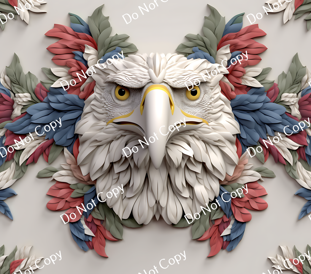 ColorSplash Ultra Tumbler Wraps| 3D Patriotic Eagle CF 2