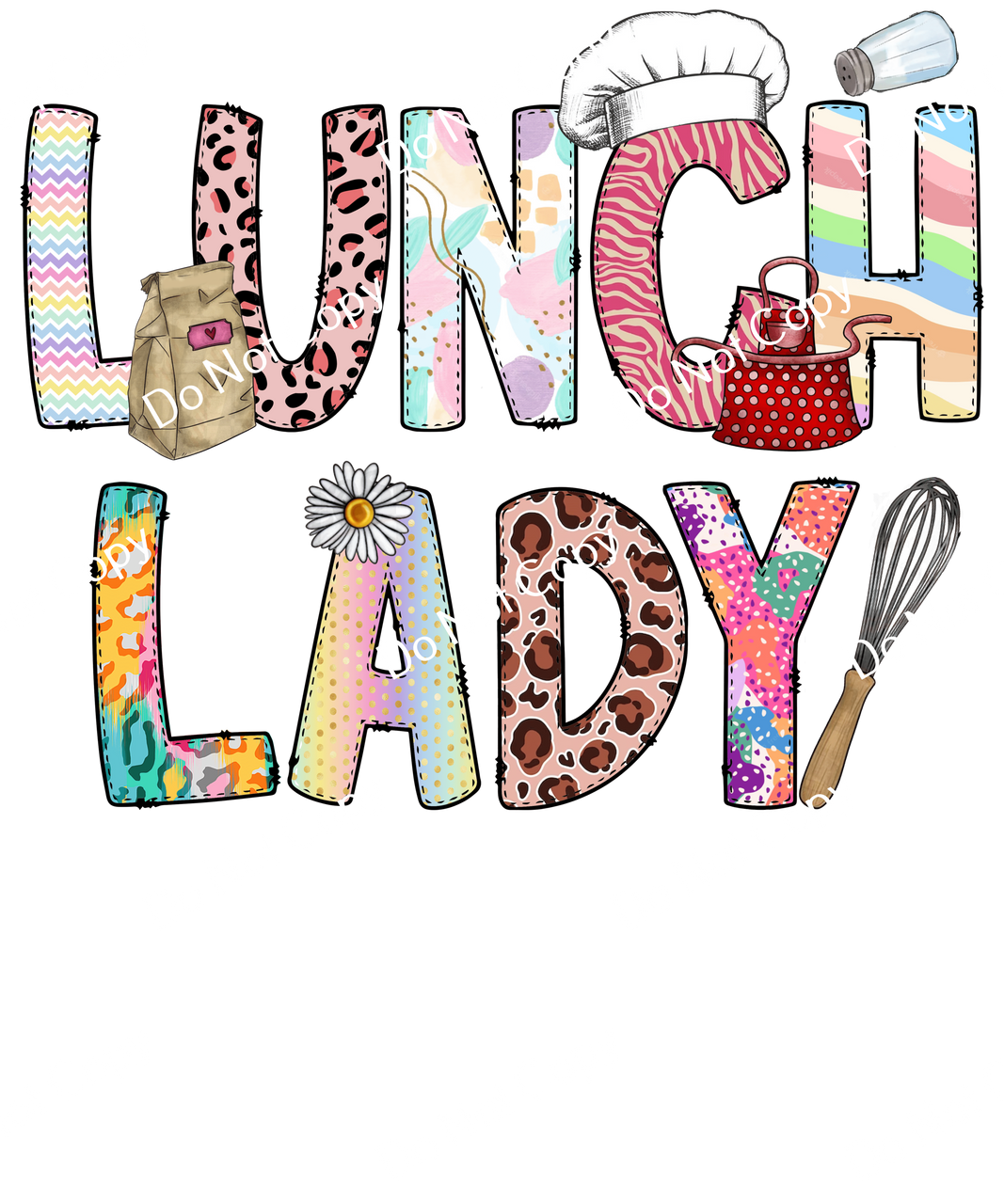 ColorSplash Ultra Transfers Lunch Lady 22