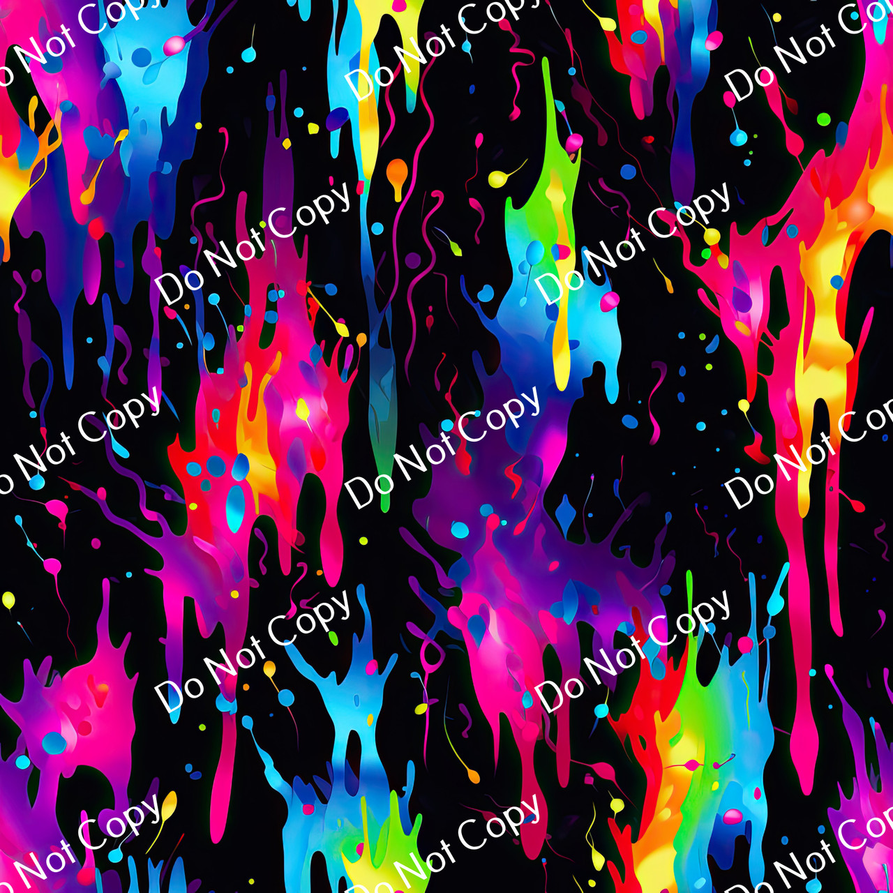 Pretty Printed Vinyl | Neon Paint Splash CF 11