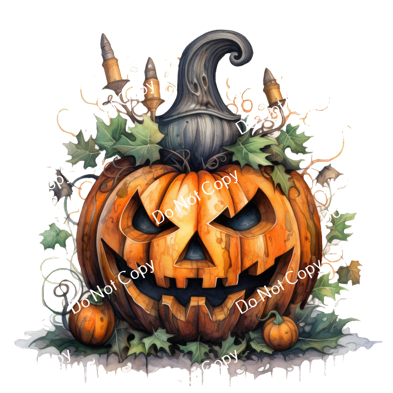 ColorSplash Ultra | Halloween Pumpkin Candelabra
