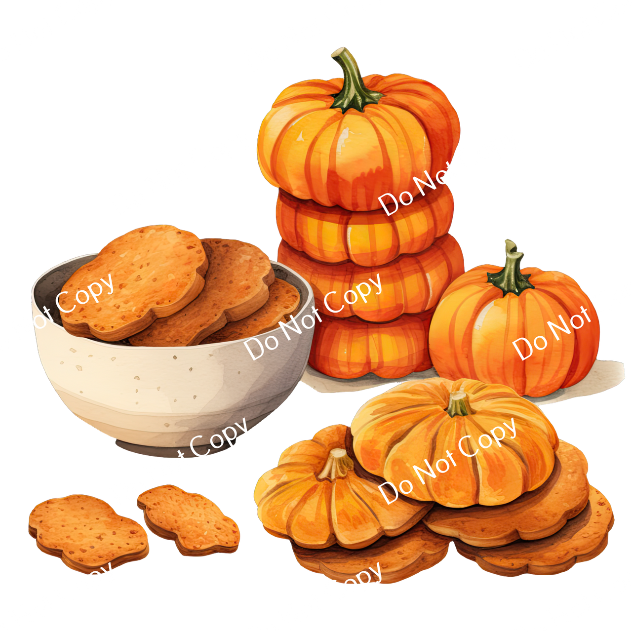 ColorSplash Ultra | Watercolor Fall Pumpkins 2