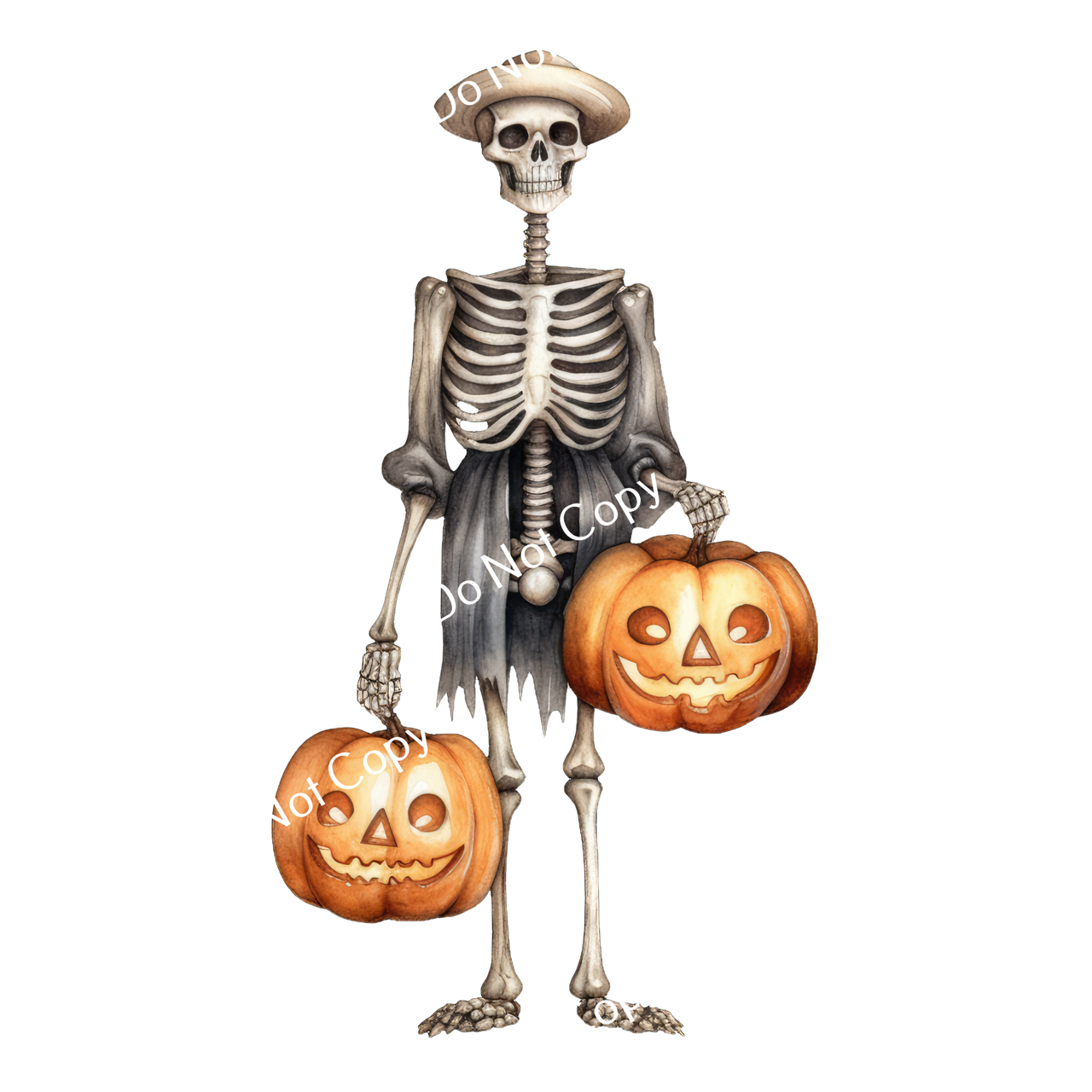 ColorSplash Ultra | Watercolor Halloween Skeletons 16