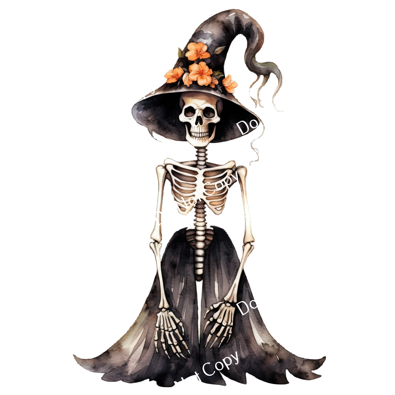 ColorSplash Ultra | Watercolor Halloween Skeletons 3