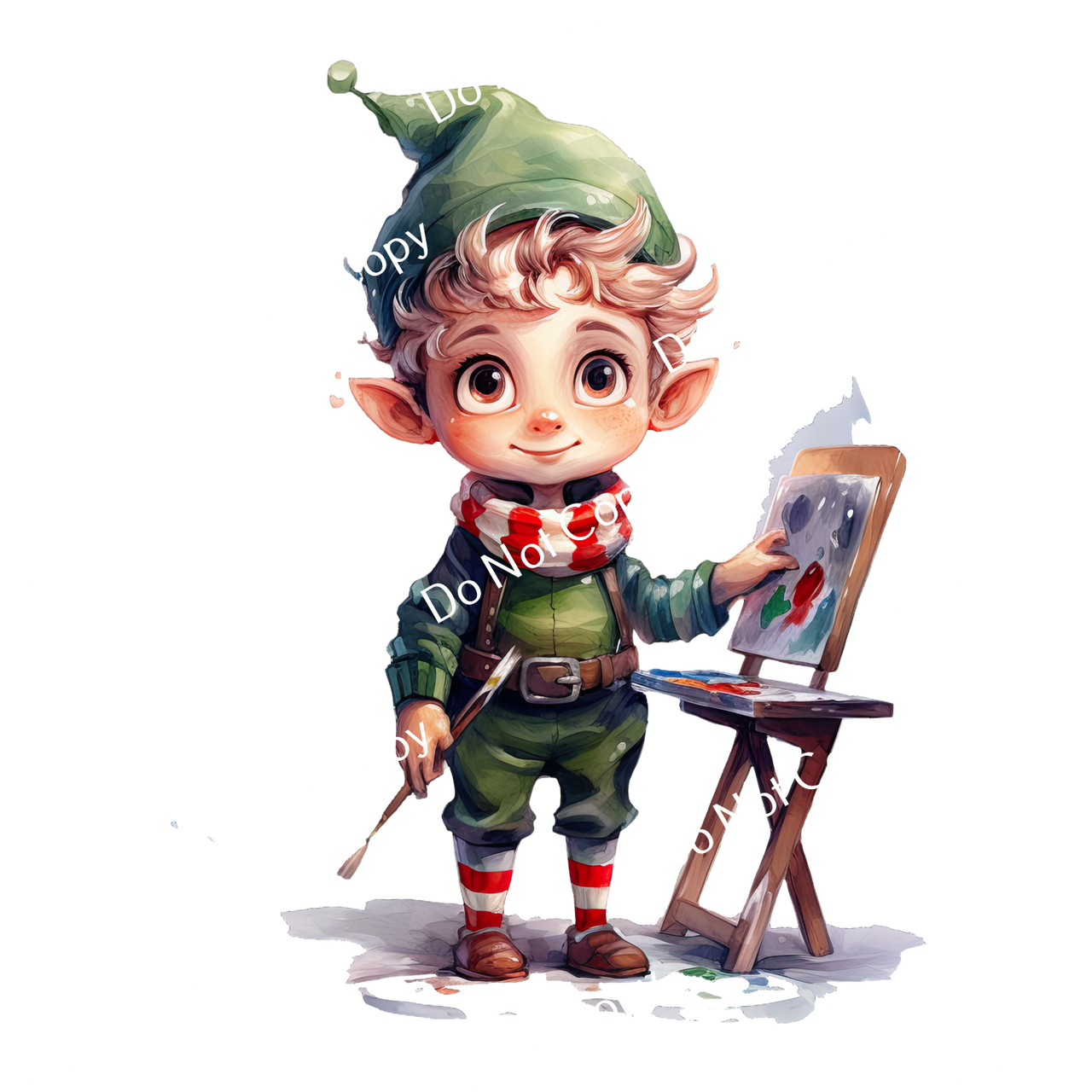 ColorSplash Ultra | Watercolor Christmas Elves 10