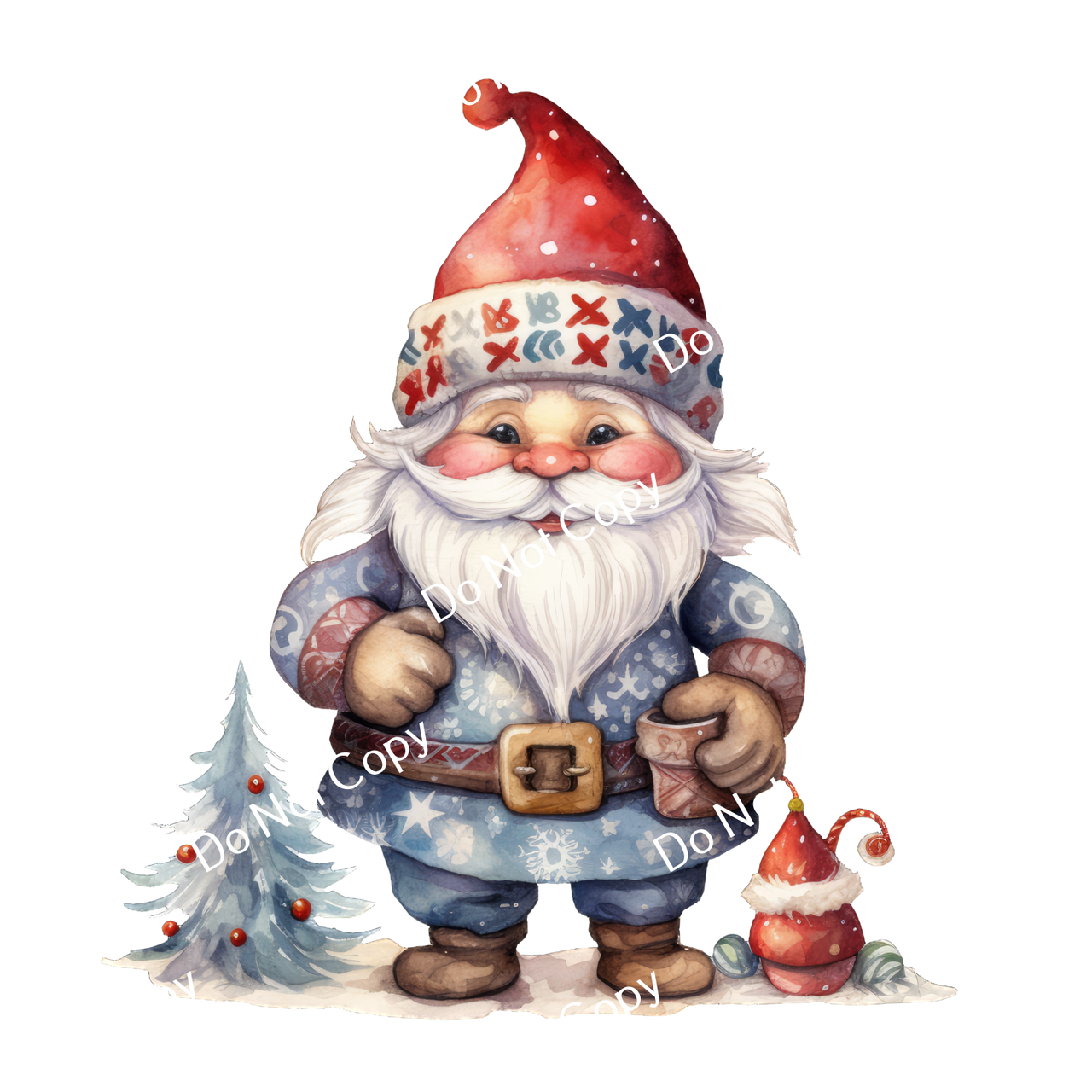 ColorSplash Ultra | Watercolor Christmas Gnomes 20