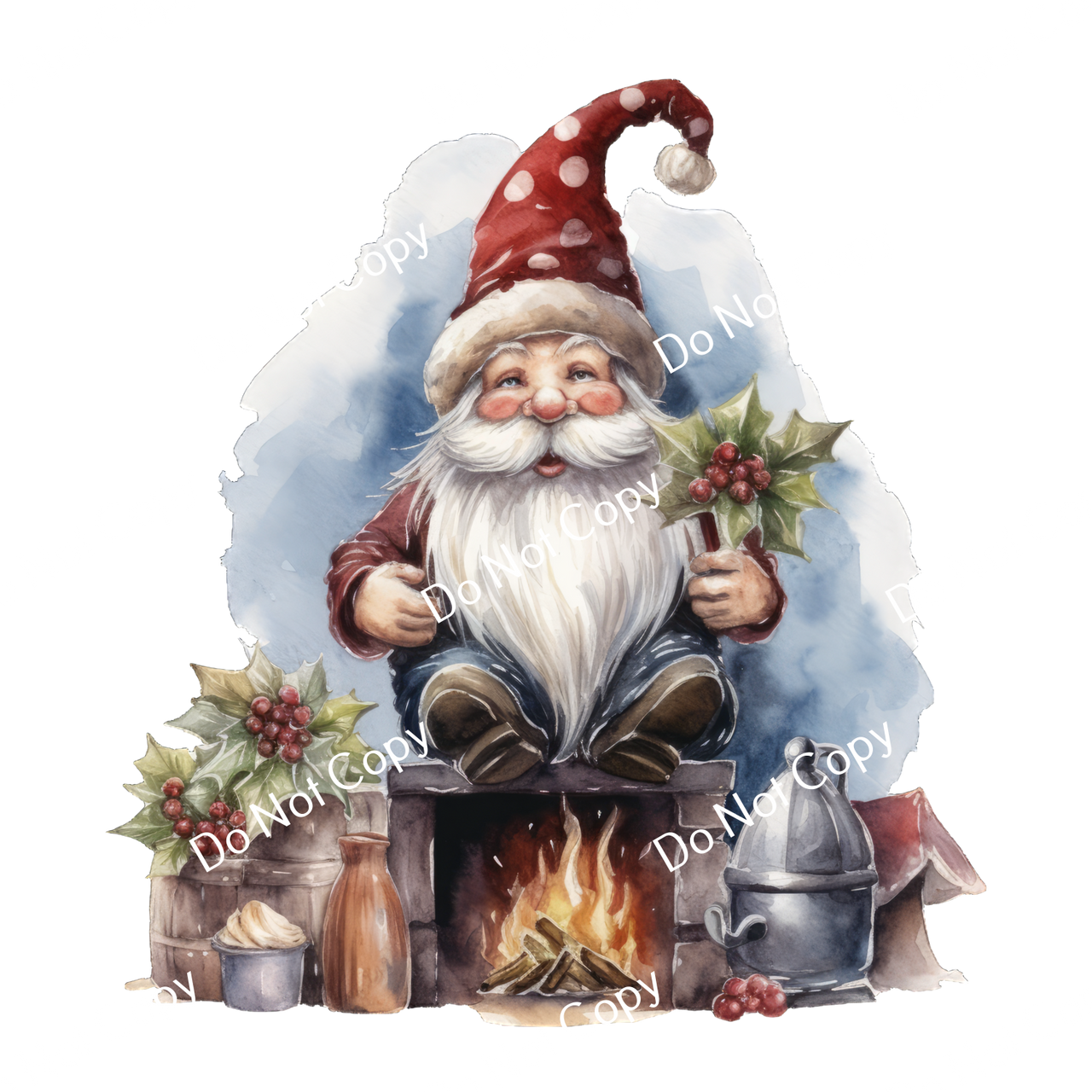 ColorSplash Ultra | Watercolor Christmas Gnomes 9