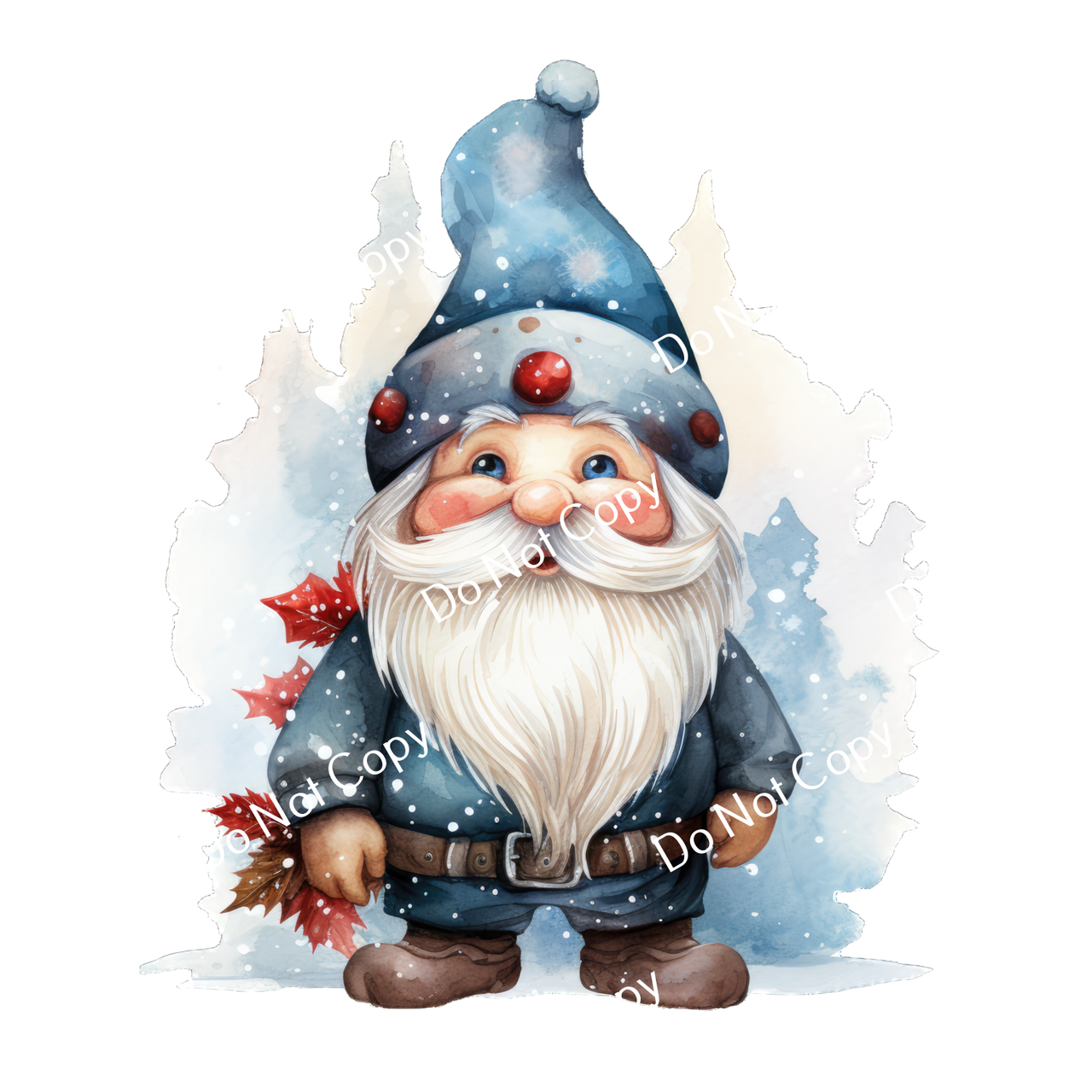 ColorSplash Ultra | Watercolor Christmas Gnomes 1