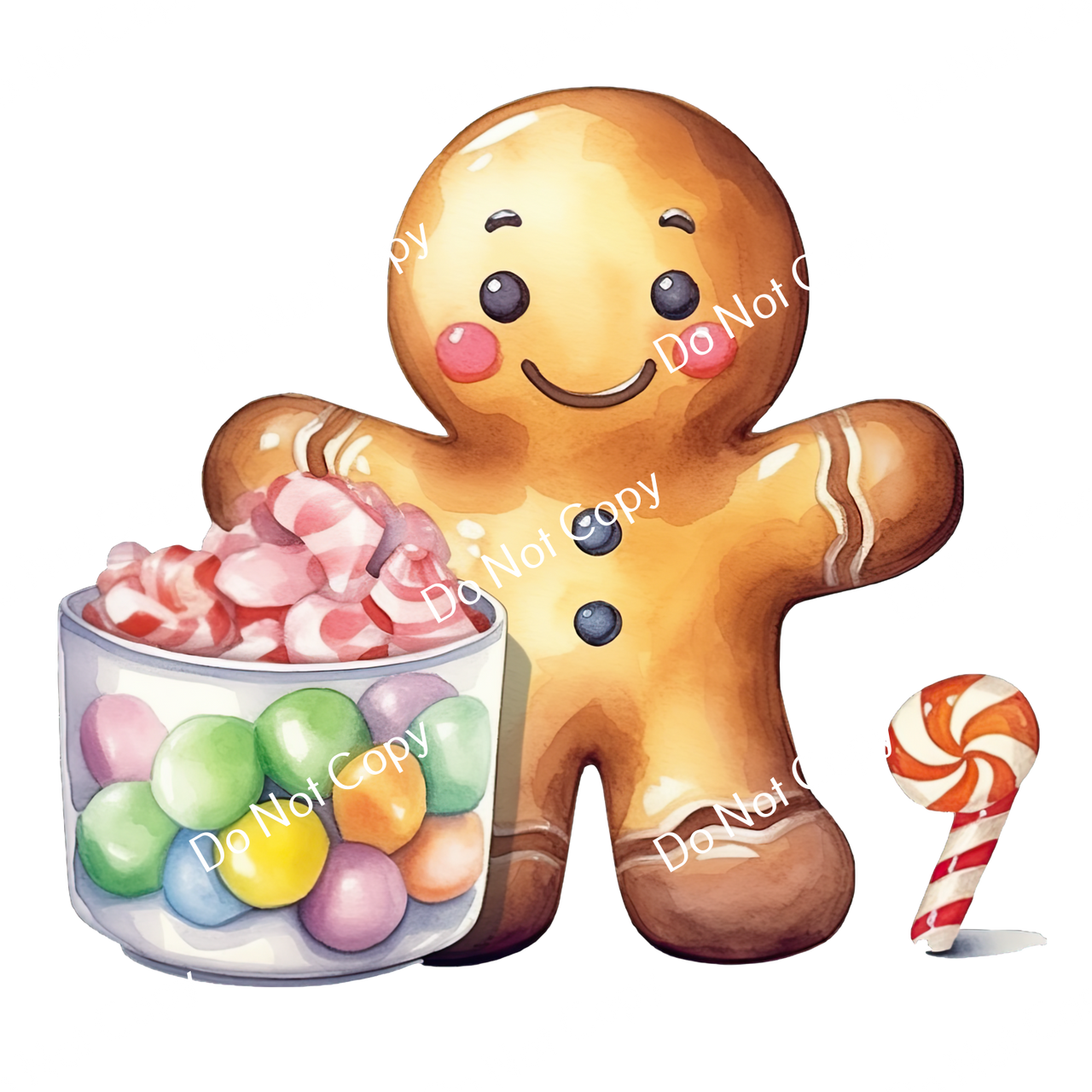 ColorSplash Ultra | Watercolor Gingerbread Man 1