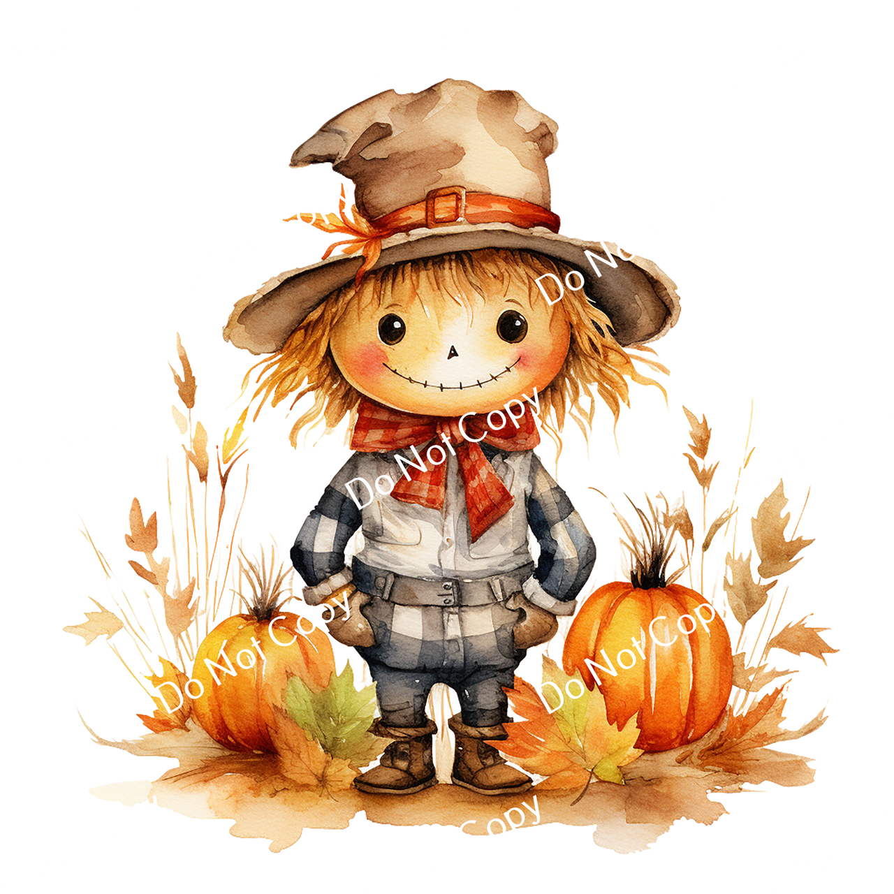 ColorSplash Ultra | Watercolor Fall Scarecrow 19