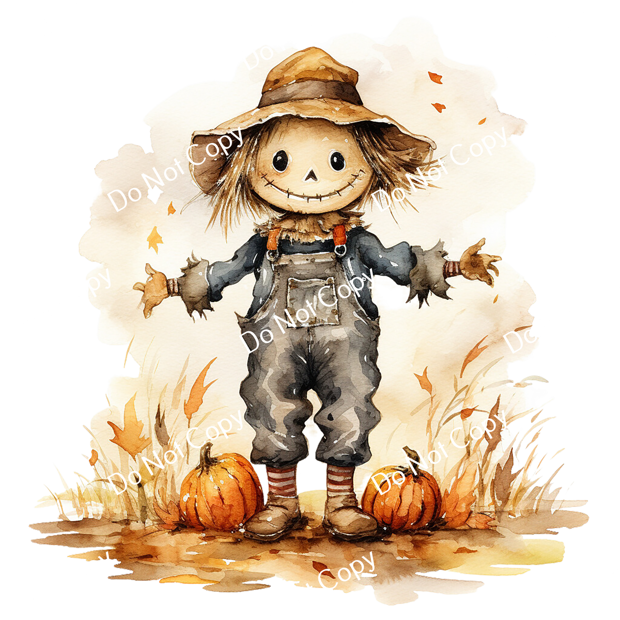 ColorSplash Ultra | Watercolor Fall Scarecrow 15