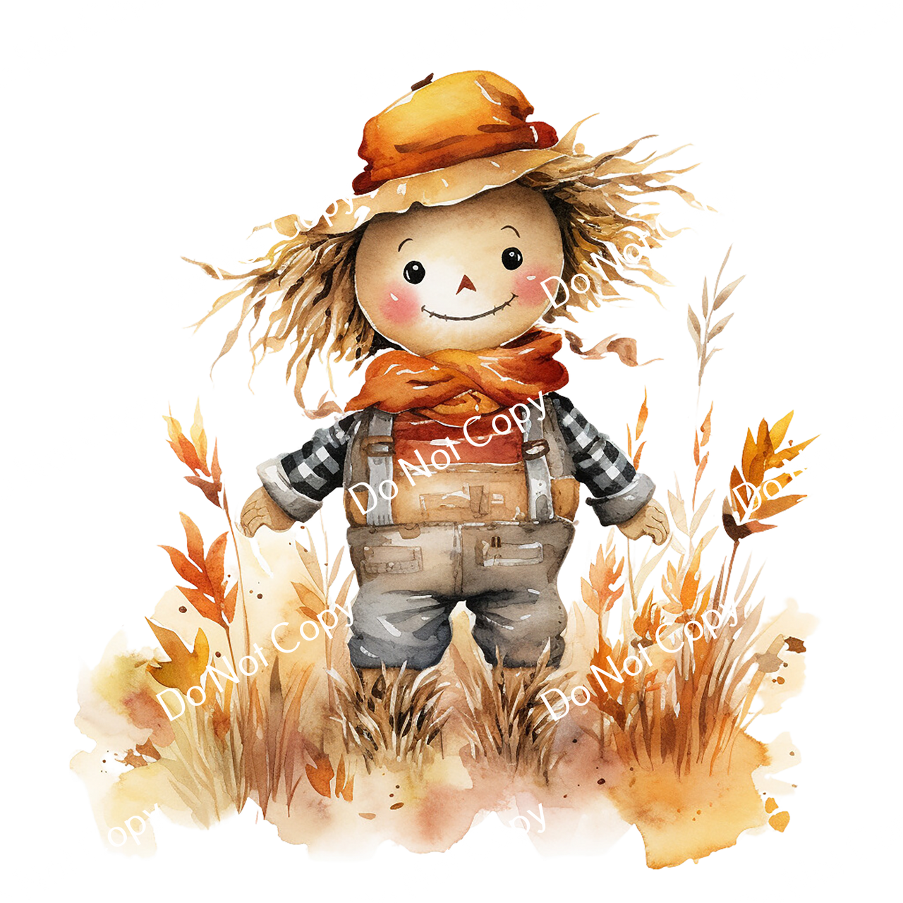ColorSplash Ultra | Watercolor Fall Scarecrow 10