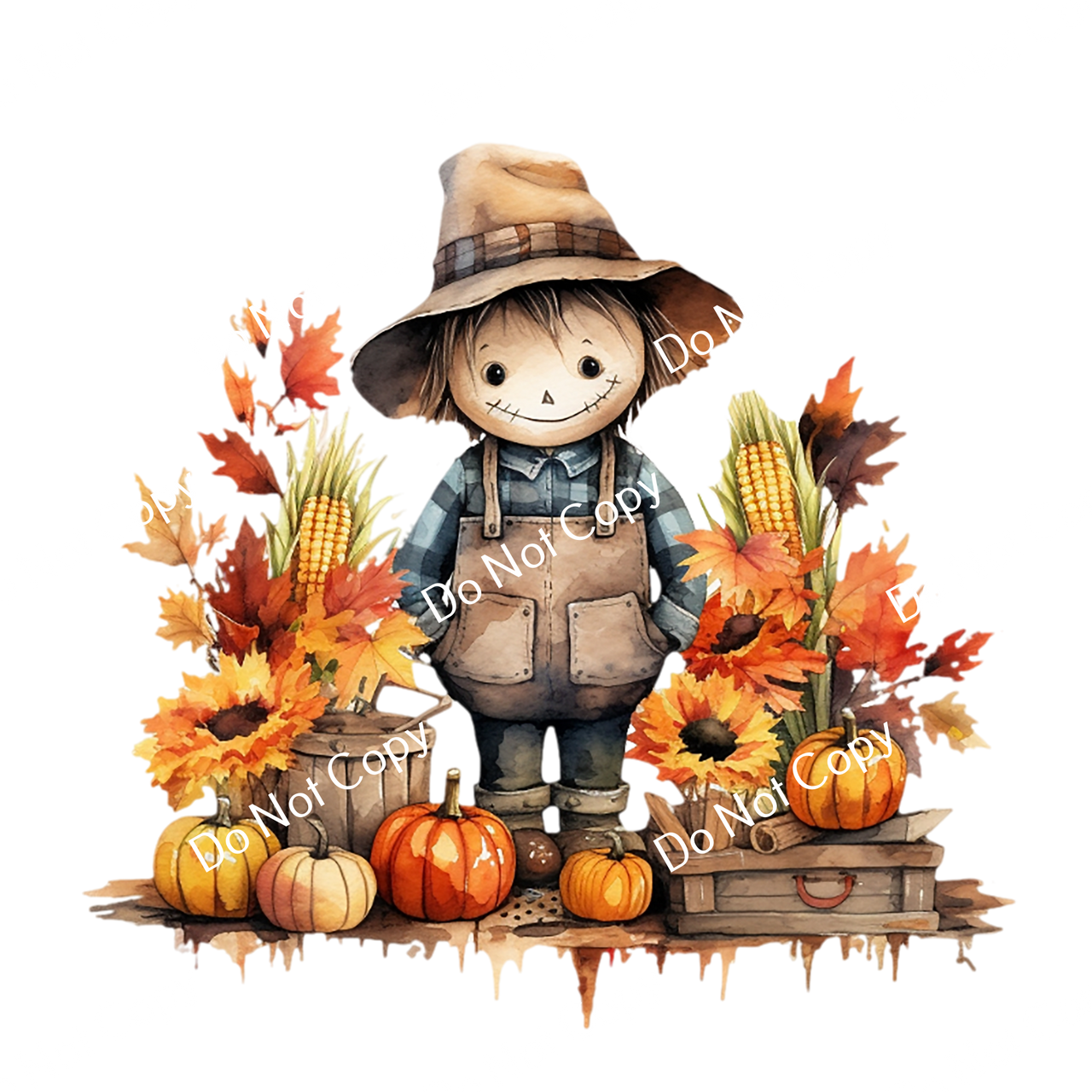 ColorSplash Ultra | Watercolor Fall Scarecrow 7