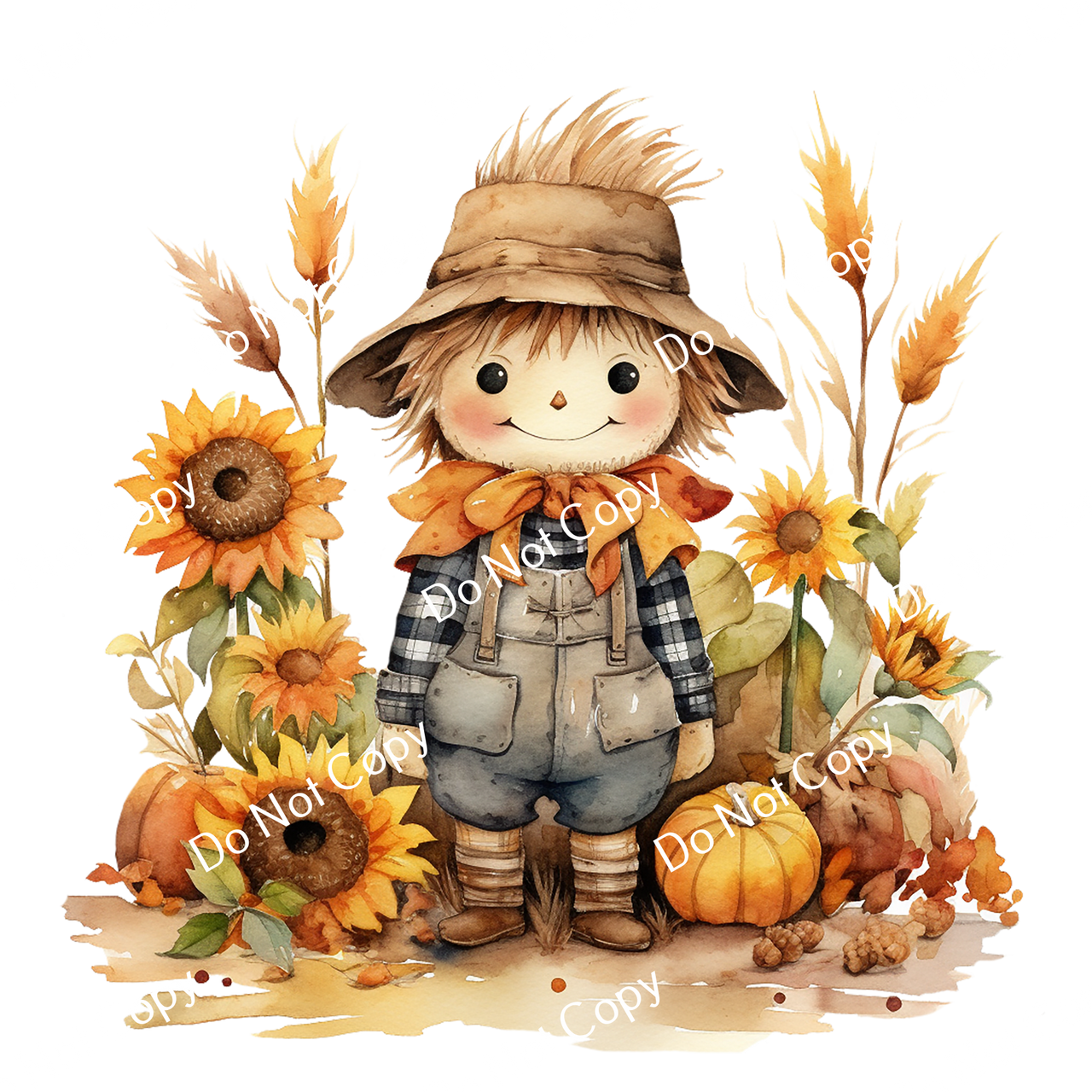 ColorSplash Ultra | Watercolor Fall Scarecrow 6