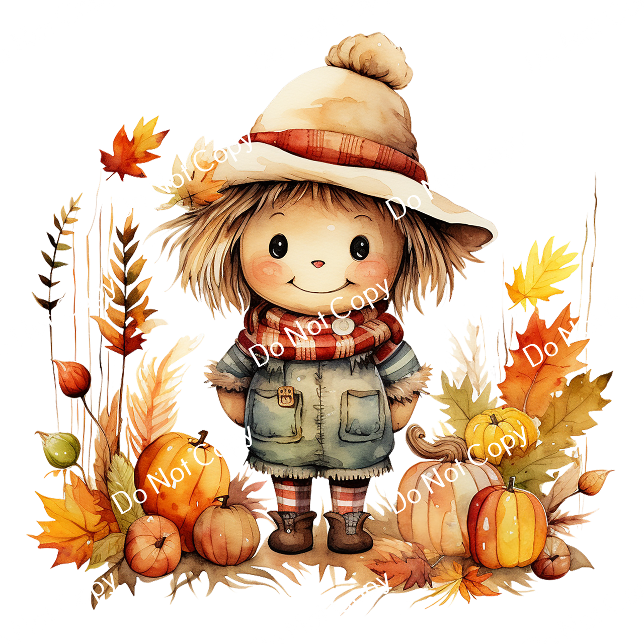 ColorSplash Ultra | Watercolor Fall Scarecrow 4