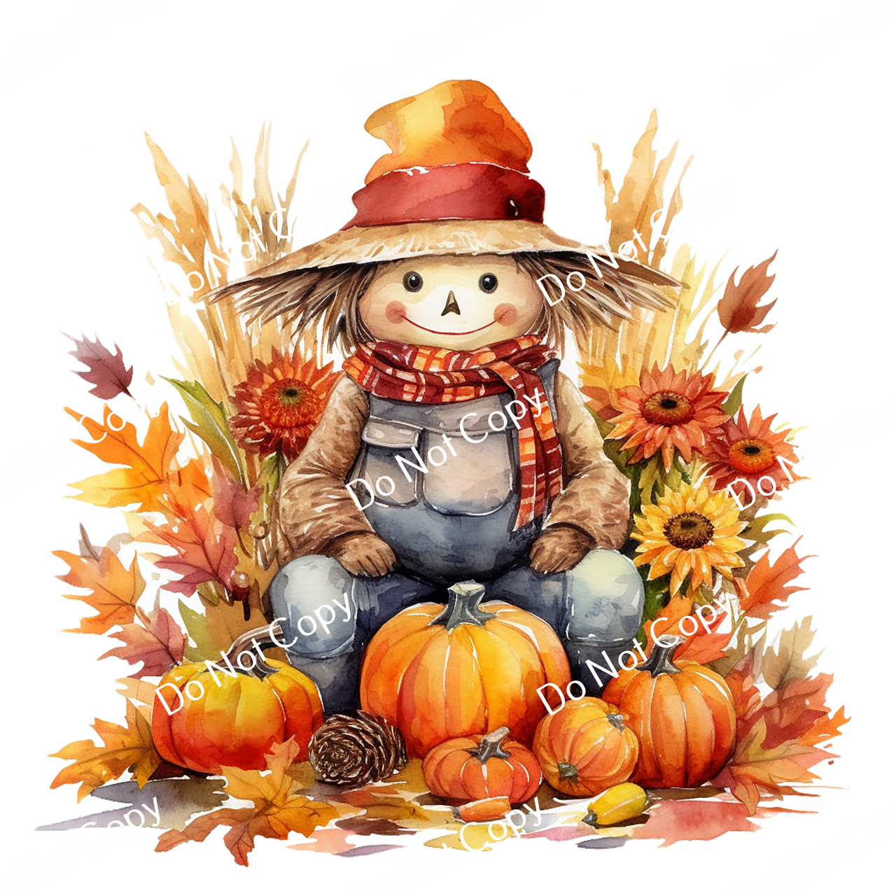 ColorSplash Ultra | Watercolor Fall Scarecrow 3