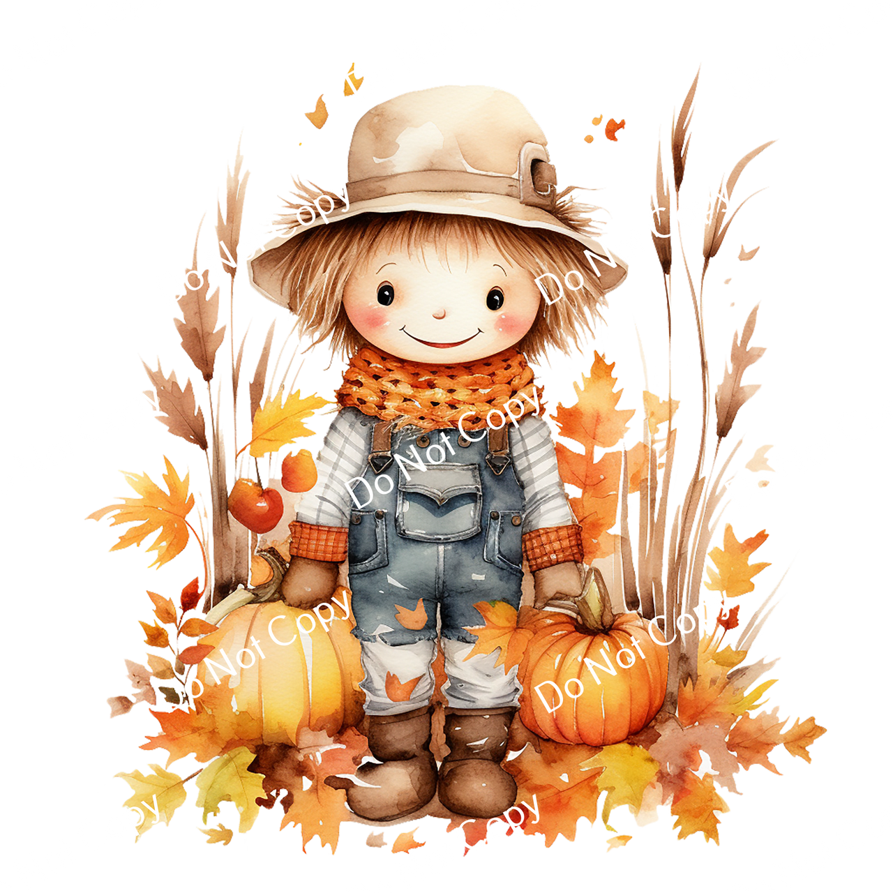 ColorSplash Ultra | Watercolor Fall Scarecrow 2
