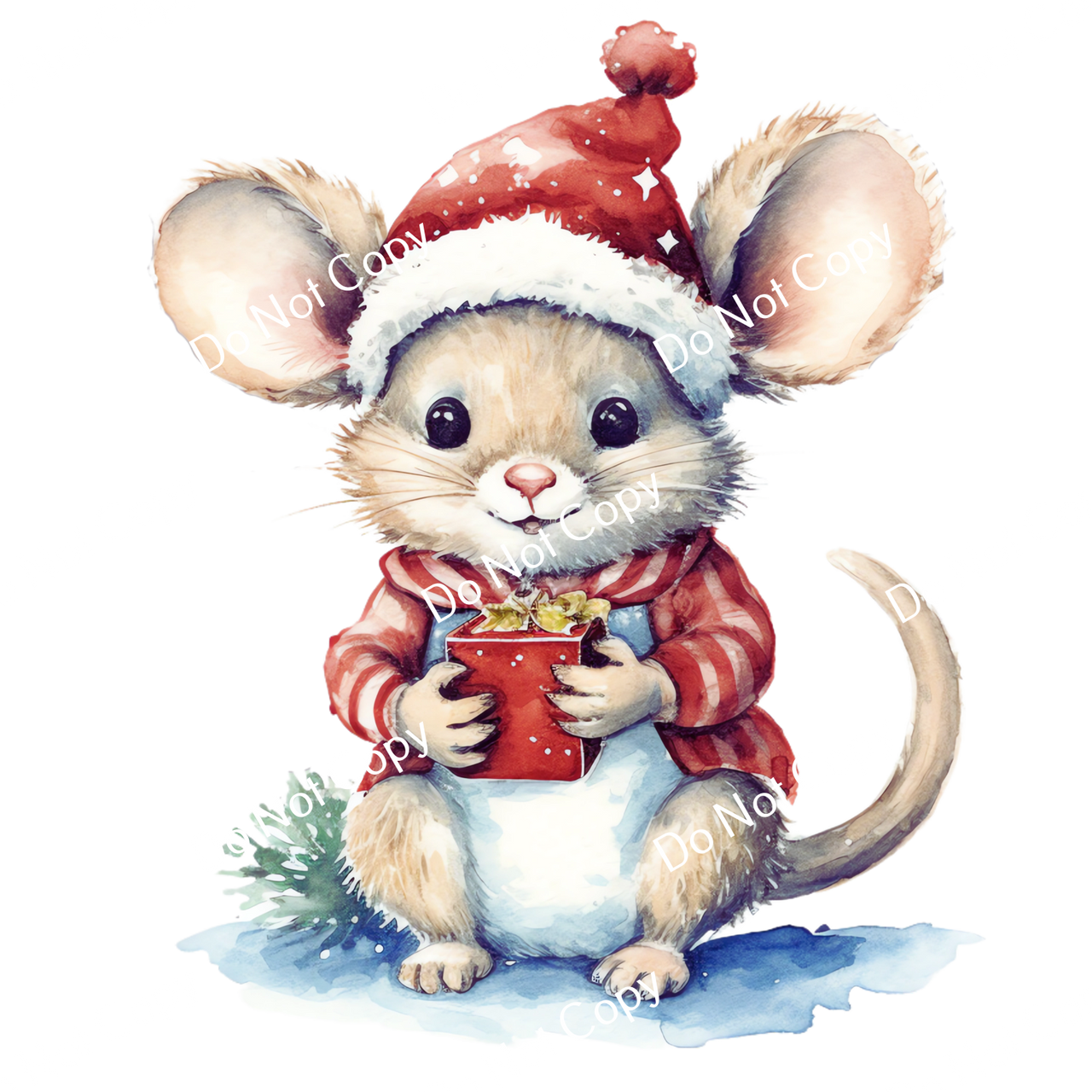 ColorSplash Ultra | Watercolor Christmas Mice 9