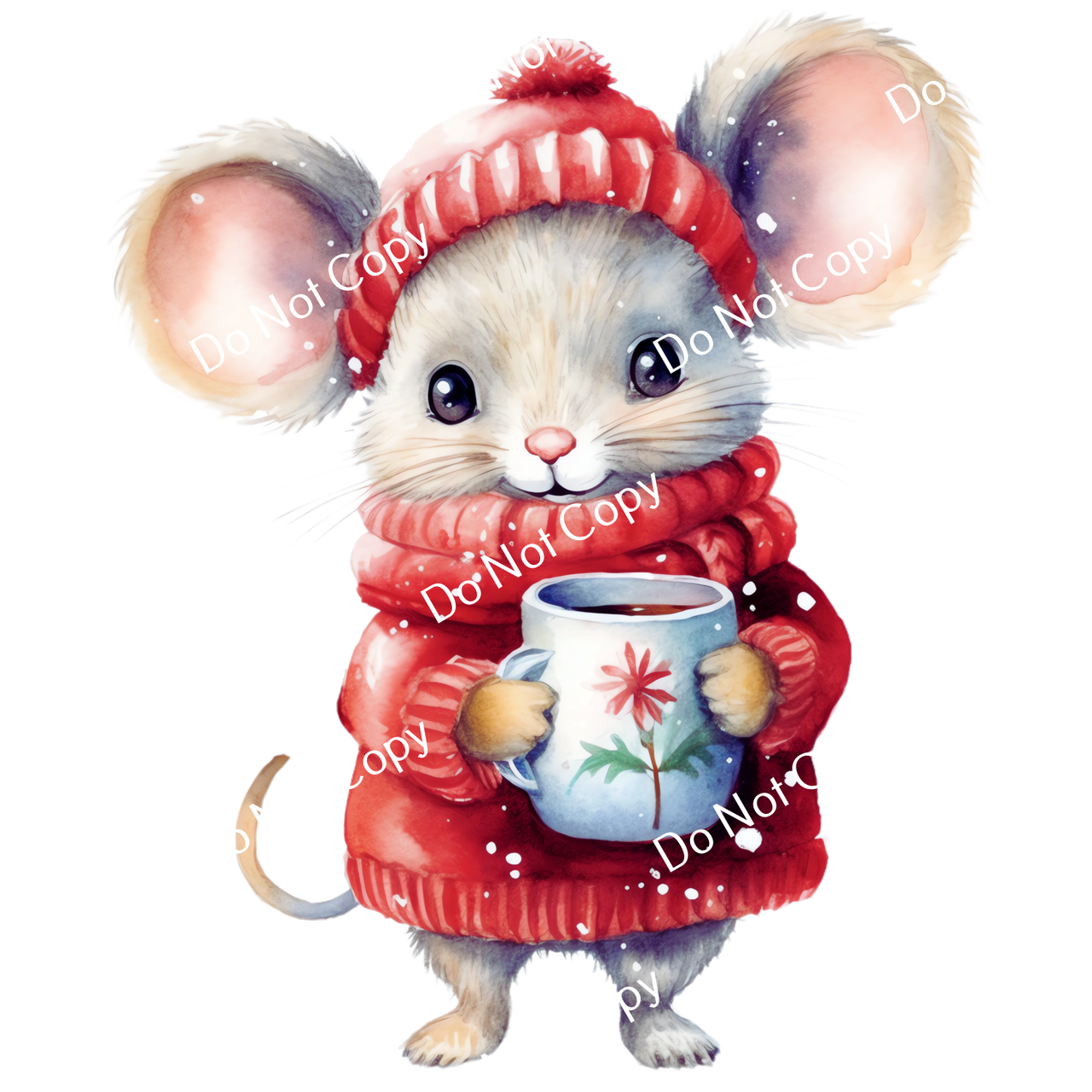 ColorSplash Ultra | Watercolor Christmas Mice 5
