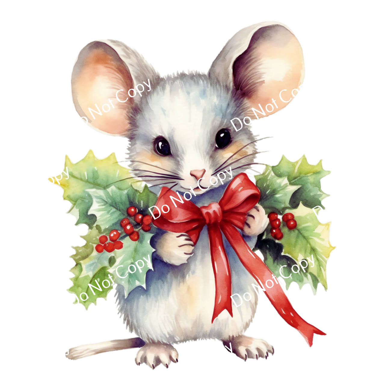 ColorSplash Ultra | Watercolor Christmas Mice 2