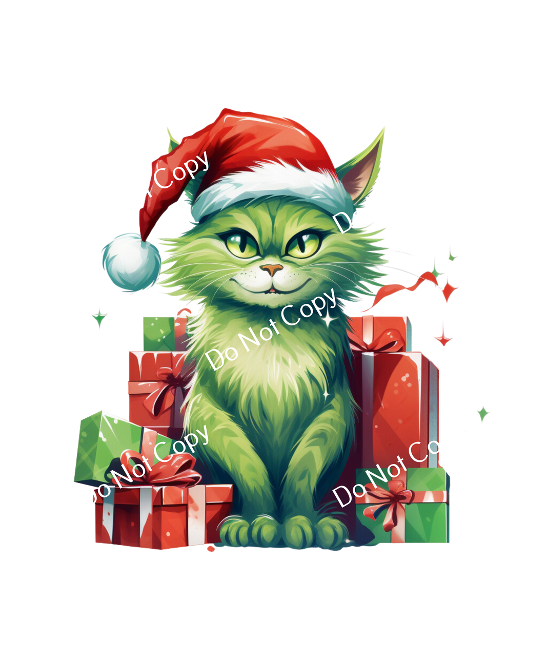 ColorSplash Ultra | Green Christmas Cats CF 6