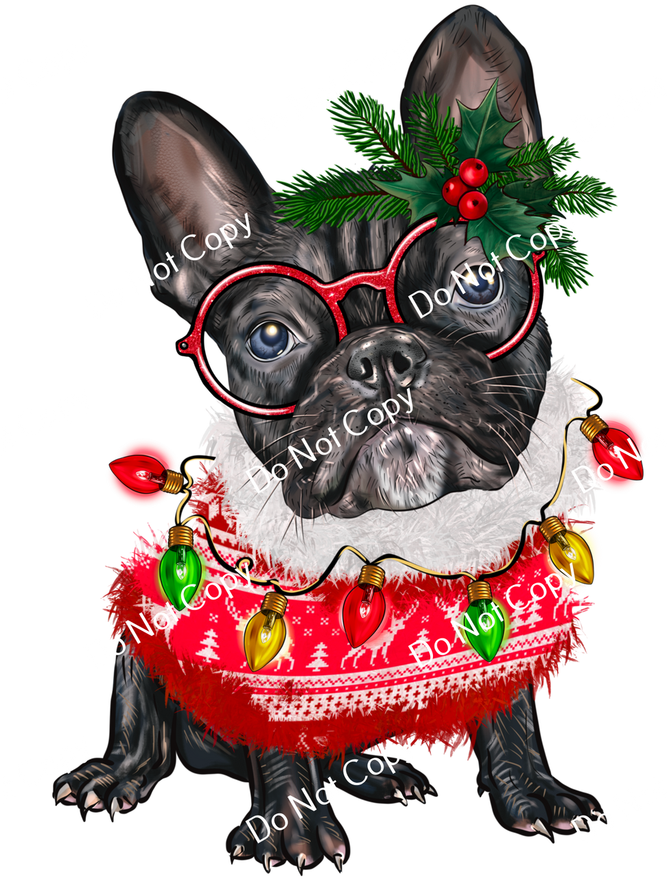 ColorSplash Ultra | Christmas French Bulldog BD