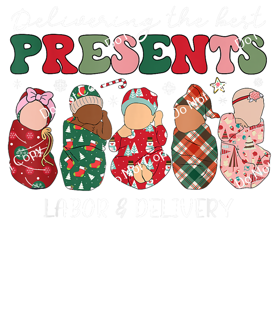 ColorSplash Ultra | Labor Delivery Nurse Christmas