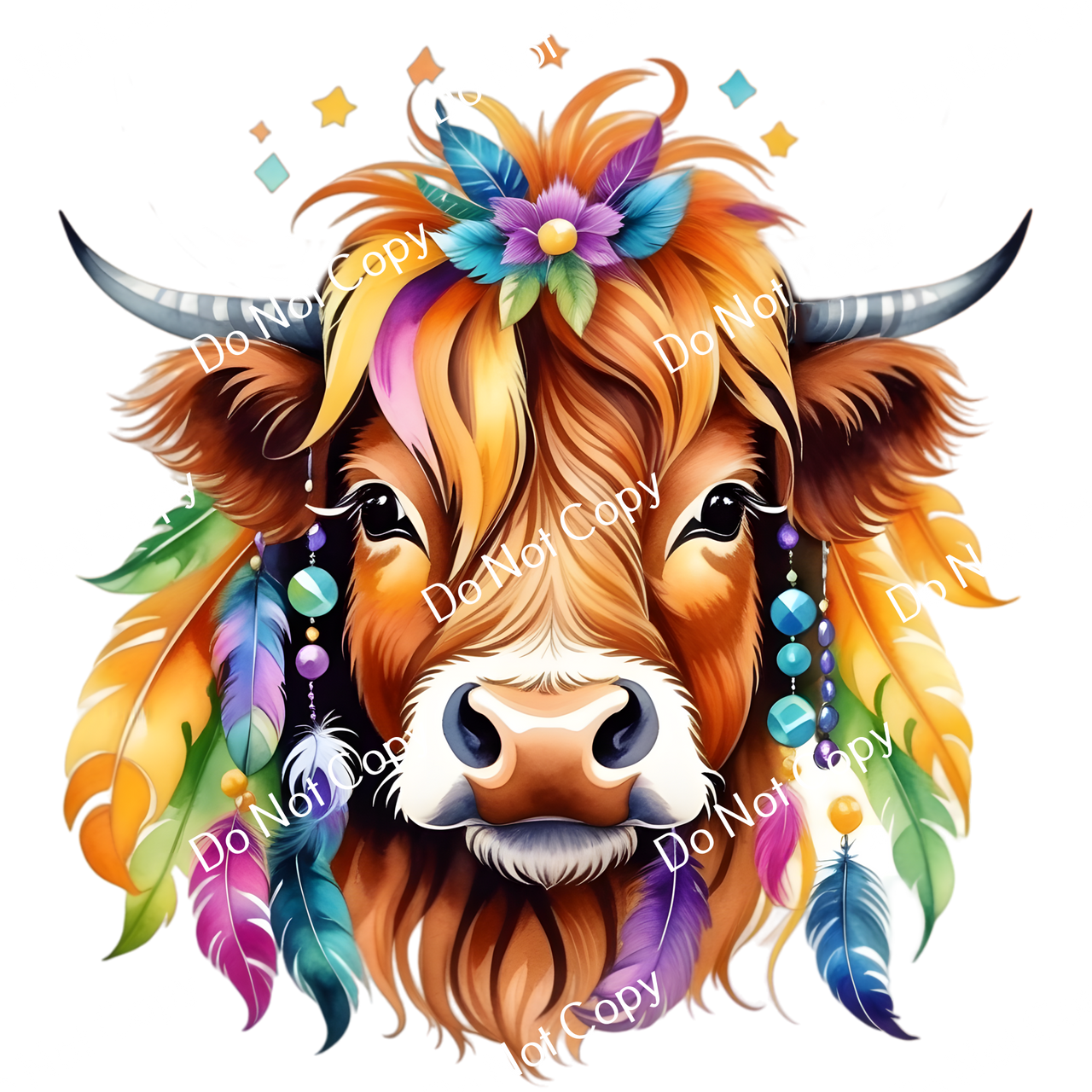 ColorSplash Ultra | Mardi Gras Highland Cow CF 10