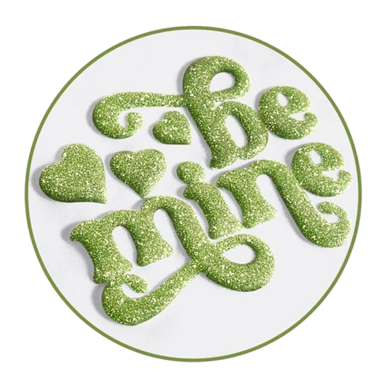 Teckwrap Glitter Puff HTV | Lime Green