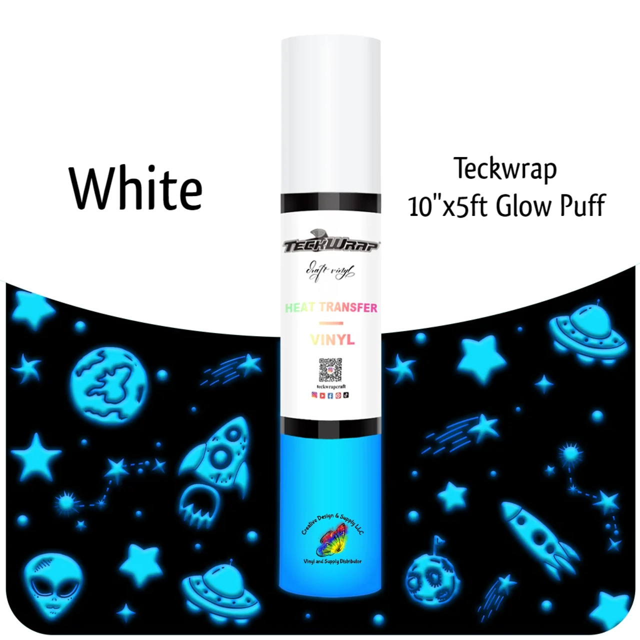 Teckwrap Glow in the Dark HTV | White