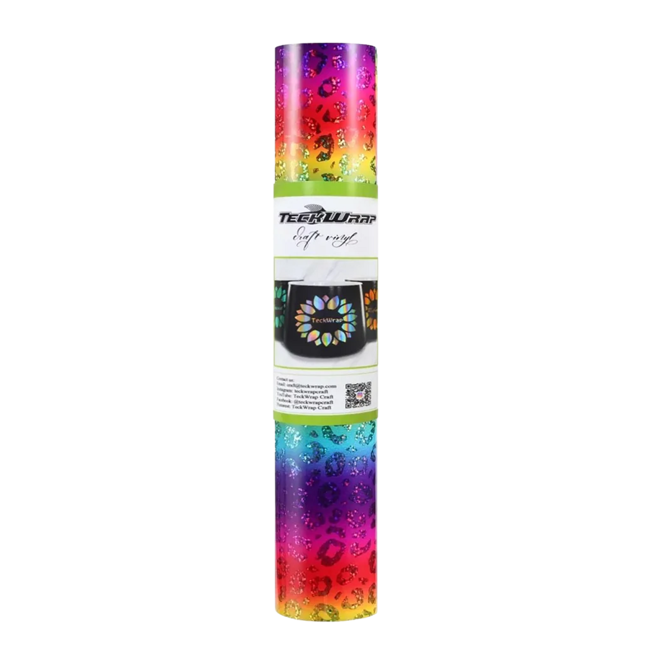 Teckwrap Holographic Opal Adhesive Vinyl | Rainbow Leopard