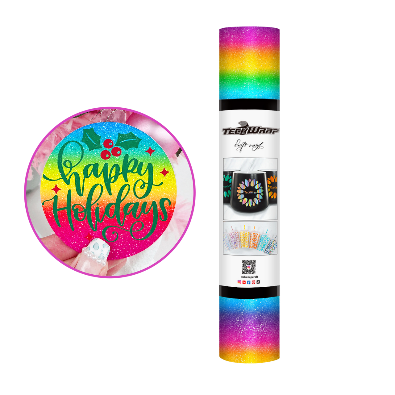 Teckwrap Stripes Adhesive Vinyl | Rainbow