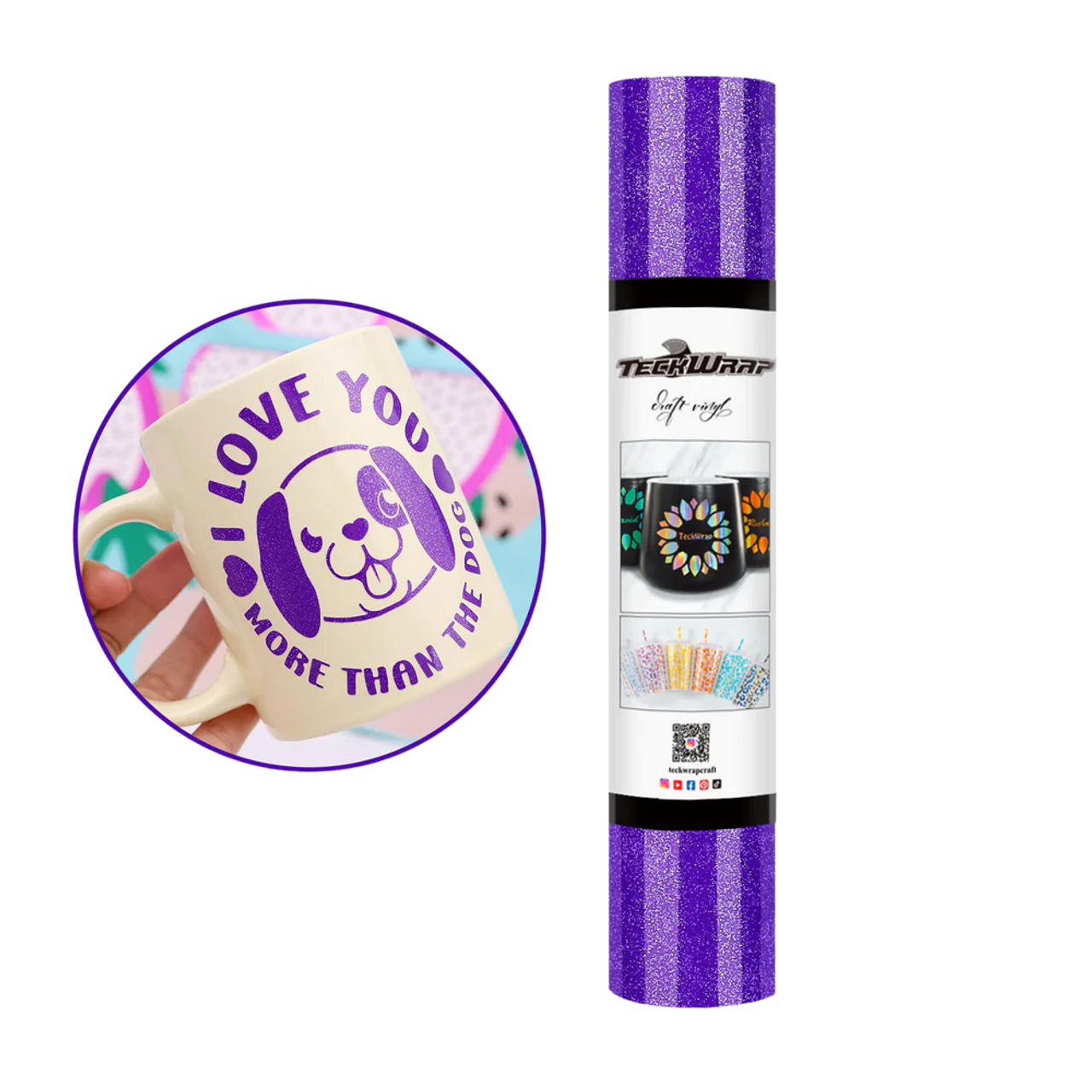 Teckwrap Burst Shimmer Adhesive Vinyl | Brilliant Purple