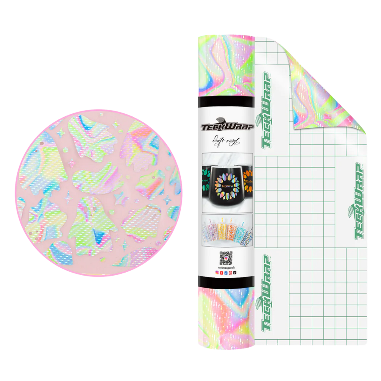 Teckwrap Candy Color Craft Vinyl | Sparkle Fluid Art